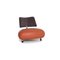 Pallone Leather Armchair with Orange Fabric from Leolux 1