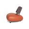 Pallone Leather Armchair with Orange Fabric from Leolux 10
