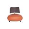 Pallone Leather Armchair with Orange Fabric from Leolux 7