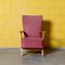 Vintage High Back Red Armchair 2