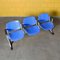 3-Seater Axis 3000 Bench with Armrests by Giancarlo Piretti for Anonima Castelli 10