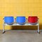 3-Seater Axis 3000 Bench with Armrests by Giancarlo Piretti for Anonima Castelli, Image 4