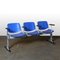 3-Seater Axis 3000 Bench with Armrests by Giancarlo Piretti for Anonima Castelli 1