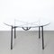 Tisch mit runder Glasplatte von Nina Freed für Philippe Starck 1