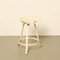 White Tractor Saddle Stool 1