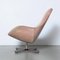 Swivel Lounge Chair with Ribbed Fabric 6