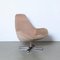 Swivel Lounge Chair with Ribbed Fabric 2
