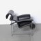 Postmodern Black Leather Armchair 7