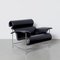 Postmodern Black Leather Armchair, Image 1