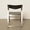 Model P08 Black Stainless Folding Chair by Justus Kolberg for Tecno, Image 4