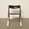Model P08 Black Stainless Folding Chair by Justus Kolberg for Tecno 2