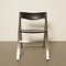 Model P08 Black Stainless Folding Chair by Justus Kolberg for Tecno, Image 2