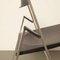Model P08 Black Stainless Folding Chair by Justus Kolberg for Tecno, Image 9