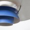Lampe à Suspension PH5 Bleue par Poul Henningsen pour Louis Poulsen 8