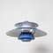 PH5 Blue Pendant Light by Poul Henningsen for Louis Poulsen 3