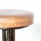 Industrial Stool with Leather Seat 10