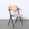 Pyramide Chair by Wim Rietveld with Blonde Armrests 1