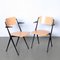 Pyramide Chair by Wim Rietveld with Blonde Armrests 16
