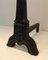 Gothic Style Cast Iron Andirons, 1950s, Set of 2 7