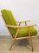 Green Boomerang Armchair from TON, 1960s 3