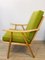 Green Boomerang Armchair from TON, 1960s 10