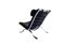 Black Leather Lounge Chair and Ottoman by Arne Norell for Arne Norell AB, 1960s, Set of 2 6