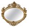 Großer Antiker Französischer Spiegel mit Vergoldetem Holzrahmen 1
