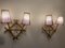 French Light Pink Rattan Sconces by Louis Sognot, 1960s, Set of 2, Image 2