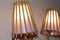 French Light Pink Rattan Sconces by Louis Sognot, 1960s, Set of 2 14