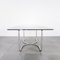 Vintage Glass & Steel Dining Table, 1970s, Image 2