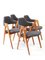 Danish Compass Dining Chairs by Kai Kristiansen for SVA Møbler, 1960s, Set of 4 5