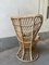 Italian Rattan High-Back Lounge Chair by Lio Carminati, 1950s 5