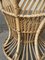 Italian Rattan High-Back Lounge Chair by Lio Carminati, 1950s 14