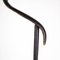 Brass & Black Leather Valet Stand by Jacques Adnet, 1950s, Image 4