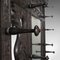 Antique Victorian English Chinoiserie Style Oak Hall Rack with Mirror, 1800s, Image 9