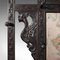 Antique Victorian English Chinoiserie Style Oak Hall Rack with Mirror, 1800s, Image 8