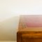 Desk with 5 Drawers & Red Leather Top, 1960s 7