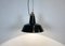 Industrial Black Enamel Factory Pendant Lamp, 1930s 8