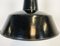 Industrial Black Enamel Factory Pendant Lamp, 1930s 5