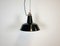 Industrial Black Enamel Factory Pendant Lamp, 1930s 1