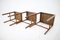 Bauhaus H-50 Nesting Tables by Jindrich Halabala, 1930s, Set of 3 4