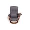 Himolla Gray Leather Armchair, Image 9