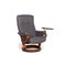 Gray Leather Armchair from Himolla 1