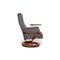 Gray Leather Armchair from Himolla 10