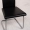 Black Leather Chair by Ronald Schmitt 3