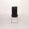 Black Leather Chair by Ronald Schmitt 10