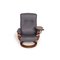 Gray Leather Armchair from Himolla 9