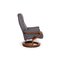 Gray Leather Armchair from Himolla, Image 9