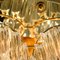 Vergoldete Triedri Deckenlampe von Venini, Italy 13