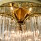Triedri Crystal Gold-Plated Flush Mount from Venini, Italy 9